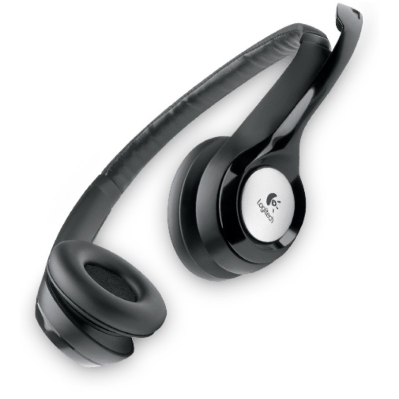 Slušalke žične Logitech naglavne z mikrofonom USB H390 črne (981-000406) LOGITECH Slušalke žične Logitech naglavne z mikrofonom USB H390 črne (981-000406)