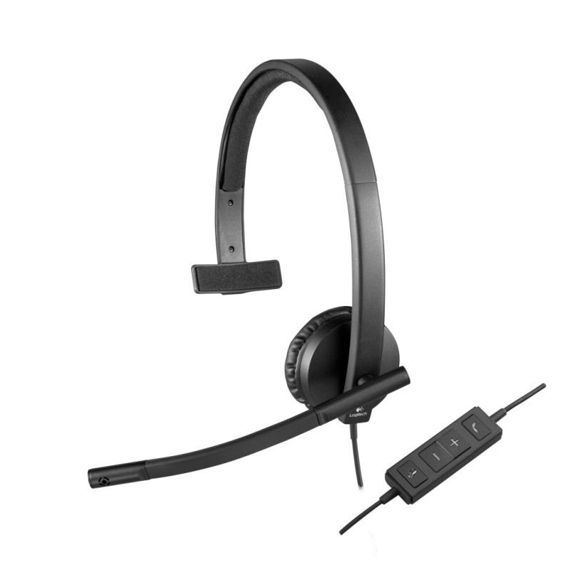 Slušalke Logitech USB H570e mono z mikrofonom (981-000571) LOGITECH Slušalke Logitech USB H570e mono z mikrofonom (981-000571)