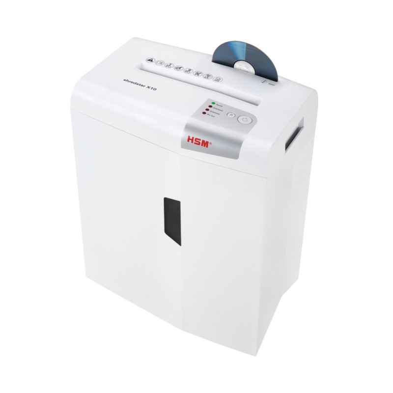 Uničevalec dokumentov HSM X10 do 10 listov 20L 220mm HSM Uničevalec dokumentov HSM X10 do 10 listov 20L 220mm