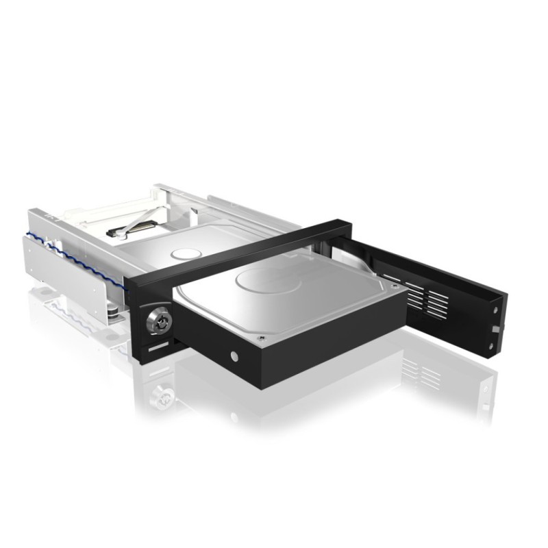 Ohišje za trdi disk 3,5 RACK izmenljivo Icybox IB-168SK-B 5,25 Icy Box Ohišje za trdi disk 3,5 RACK izmenljivo Icybox IB-168SK-B 5,25