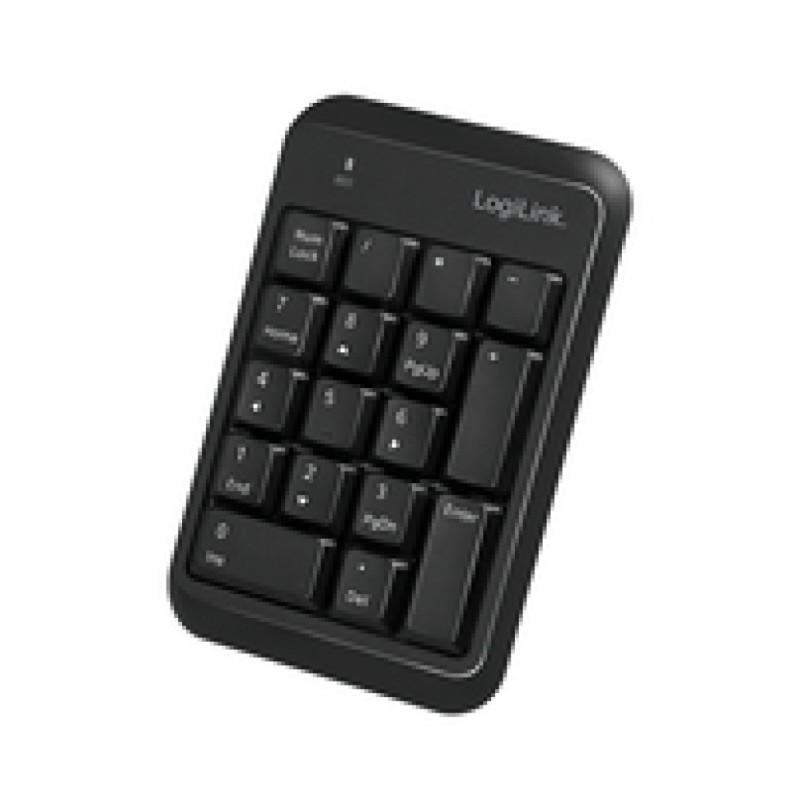 Tipkovnica LogiLink numerična, 17 gumbov brezžična Bluetooth V5.1 črna (ID0201) LOGILINK Tipkovnica LogiLink numerična, 17 gumbov brezžična Bluetooth V5.1 črna (ID0201)