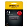 Spominski ključek 32GB USB 2.0 Intenso Alu Line 28MB/s - aluminij/s pokrovčkom/antracit (3521481)
