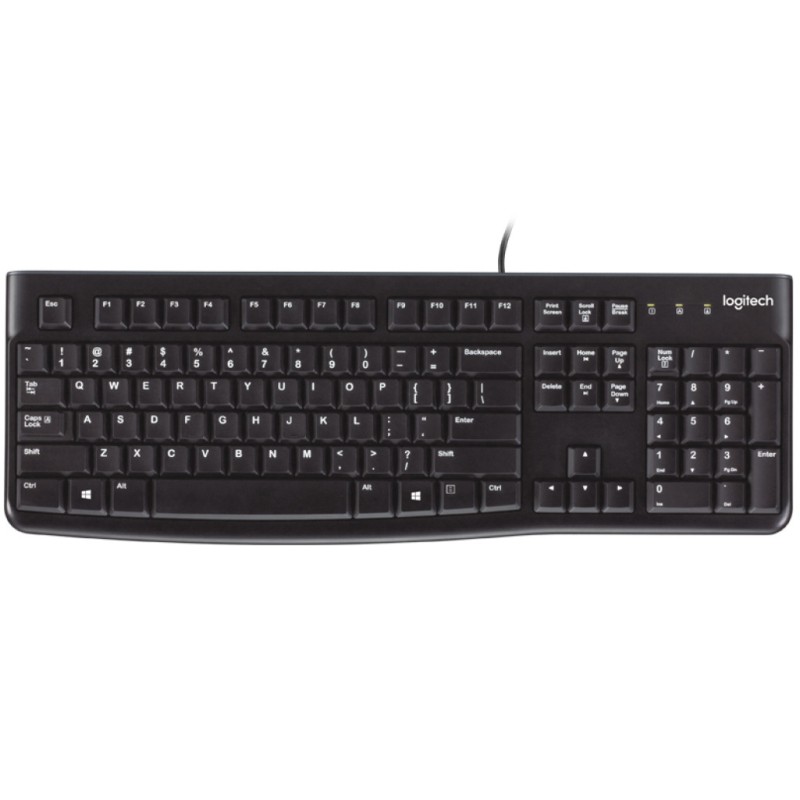 Tipkovnica Žična Logitech K120 SLO | Slovenski nabor znakov črna (920-002642) LOGITECH Tipkovnica Žična Logitech K120 SLO | Slovenski nabor znakov črna (920-002642)