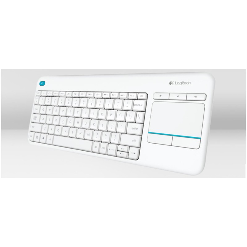 Tipkovnica brezžična Logitech K400 Plus US | bela + Touchpad (920-007128) LOGITECH Tipkovnica brezžična Logitech K400 Plus US | bela + Touchpad (920-007128)