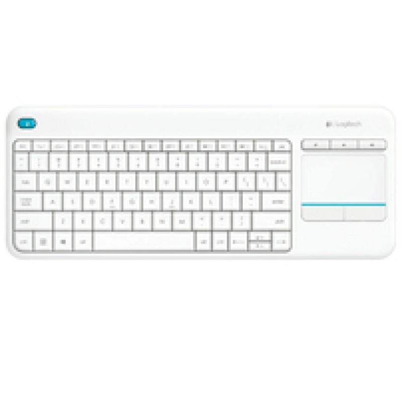 Tipkovnica brezžična Logitech K400 Plus US | bela + Touchpad (920-007128) LOGITECH Tipkovnica brezžična Logitech K400 Plus US | bela + Touchpad (920-007128)