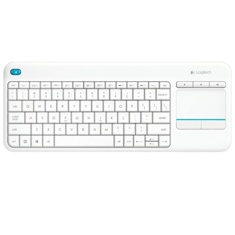 Tipkovnica brezžična Logitech K400 Plus US | bela + Touchpad (920-007128) LOGITECH Tipkovnica brezžična Logitech K400 Plus US | bela + Touchpad (920-007128)