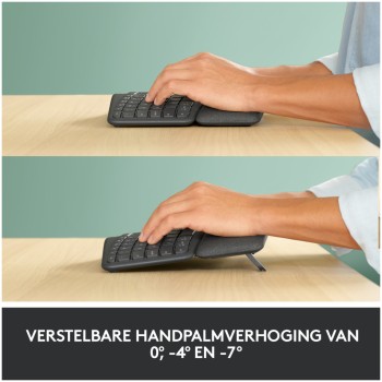 Tipkovnica brezžična Logitech K860 Ergo | SLO gravura grafitna (920-010108)