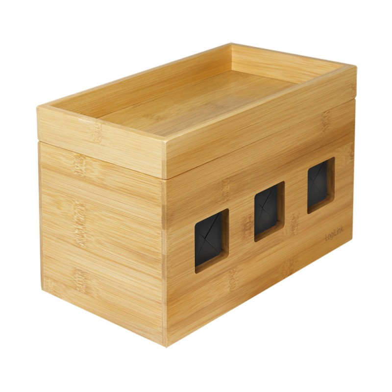 UREJENA PISARNA škatlica za kable 255x140x165mm iz bambusa Logilink (KAB0076) EOLS-P LOGILINK UREJENA PISARNA škatlica za kable 255x140x165mm iz bambusa Logilink (KAB0076) EOLS-P