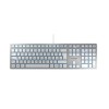 Tipkovnica Cherry USB KC6000 Slim UK Cherry SX stikala srebrna SLO gravura (JK-1600GB-1)