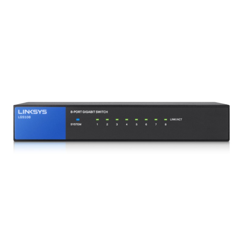 STIKALO 8-PORT Linksys 100/1000 (LGS108-EU-RTL) Linksys STIKALO 8-PORT Linksys 100/1000 (LGS108-EU-RTL)