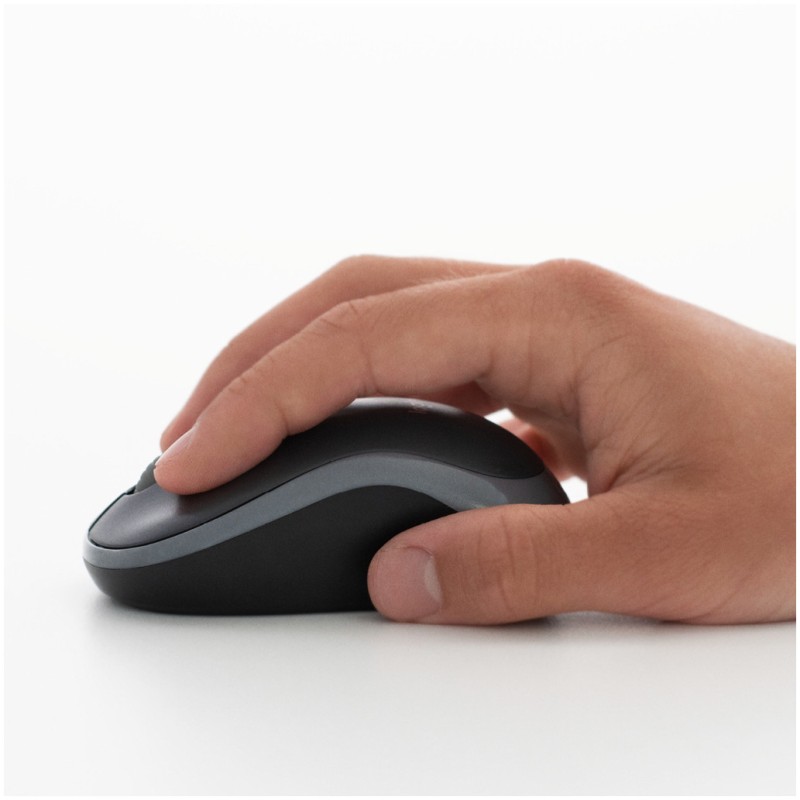 Miš Logitech brezžična M185 za notesnike siva nano (910-002235) LOGITECH Miš Logitech brezžična M185 za notesnike siva nano (910-002235)