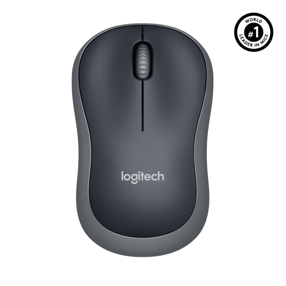 Miš Logitech brezžična M185 za notesnike siva nano (910-002235) LOGITECH Miš Logitech brezžična M185 za notesnike siva nano (910-002235)