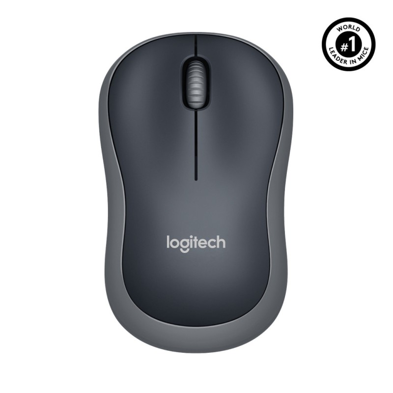 Miš Logitech brezžična M185 za notesnike siva nano (910-002235) LOGITECH Miš Logitech brezžična M185 za notesnike siva nano (910-002235)