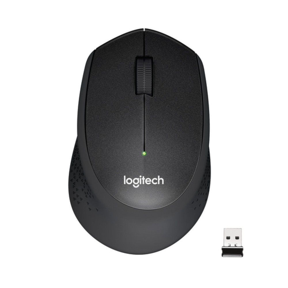 Miš Logitech brezžična optična M330 črna silent plus (910-004909) LOGITECH Miš Logitech brezžična optična M330 črna silent plus (910-004909)