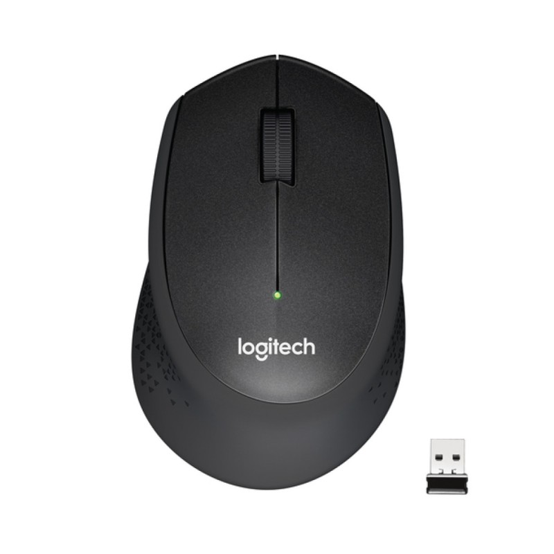 Miš Logitech brezžična optična M330 črna silent plus (910-004909) LOGITECH Miš Logitech brezžična optična M330 črna silent plus (910-004909)