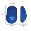 Miš Logitech brezžična optična M330 modra silent plus (910-004910) LOGITECH Miš Logitech brezžična optična M330 modra silent plus (910-004910)