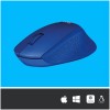 Miš Logitech brezžična optična M330 modra silent plus (910-004910) LOGITECH Miš Logitech brezžična optična M330 modra silent plus (910-004910)