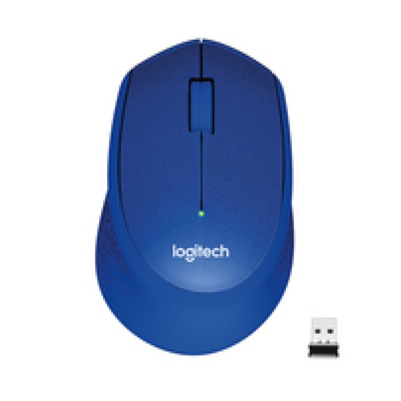 Miš Logitech brezžična optična M330 modra silent plus (910-004910) LOGITECH Miš Logitech brezžična optična M330 modra silent plus (910-004910)