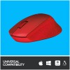 Miš Logitech brezžična optična M330 rdeča silent plus (910-004911) LOGITECH Miš Logitech brezžična optična M330 rdeča silent plus (910-004911)