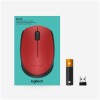 Miš Logitech brezžična optična M330 rdeča silent plus (910-004911) LOGITECH Miš Logitech brezžična optična M330 rdeča silent plus (910-004911)