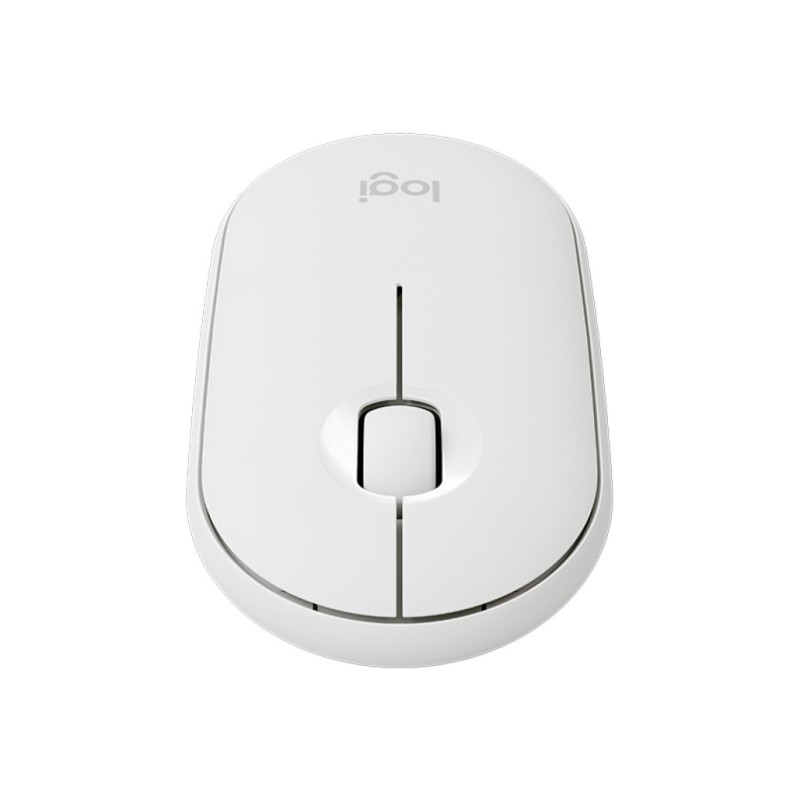 Miš Logitech brezžična + Bluetooth optična M350 bela Pebble (910-005716) LOGITECH Miš Logitech brezžična + Bluetooth optična M350 bela Pebble (910-005716)