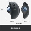 Miš brezžična Bluetooth 5.0 Logitech M575 Trackball 2000DPI Unifying ergonomska grafitna (910-005872) LOGITECH Miš brezžična Bluetooth 5.0 Logitech M575 Trackball 2000DPI Unifying ergonomska grafitna (910-005872)