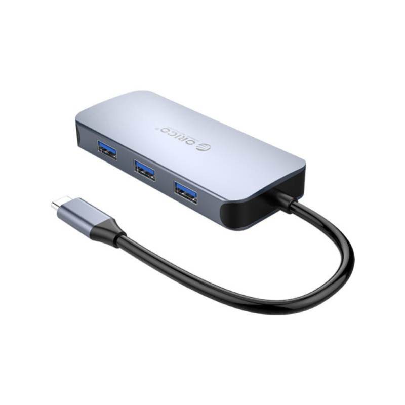Priklopna postaja USB-C => 3x USB 3.0 tip A 1x HDMI 4K@30Hz 1x RJ45 1x USB-C PD 100W Orico (MC-U602P-GY-BP) Orico Priklopna postaja USB-C => 3x USB 3.0 tip A 1x HDMI 4K@30Hz 1x RJ45 1x USB-C PD 100W Orico (MC-U602P-GY-BP)