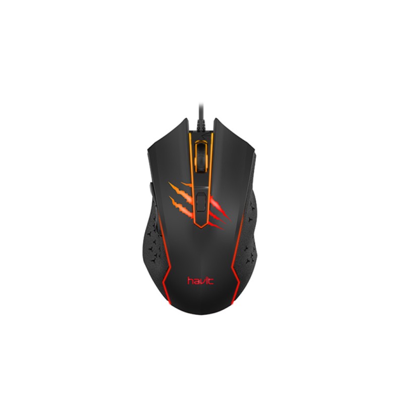Miš USB HAVIT Gamenote MS1027 optična gaming 2400DPI - črna HAVIT Miš USB HAVIT Gamenote MS1027 optična gaming 2400DPI - črna