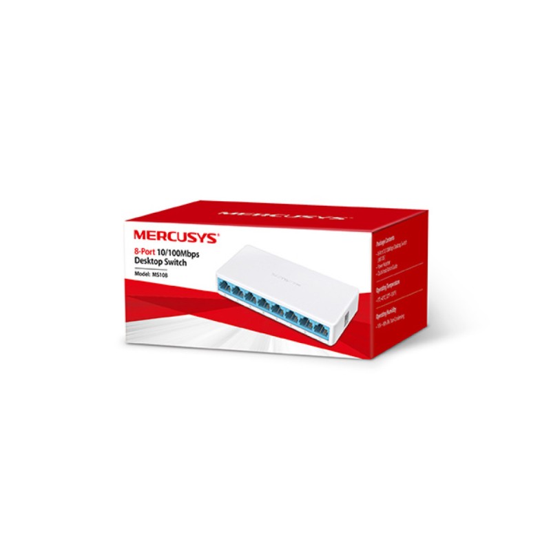 STIKALO 8-PORT MERCUSYS 10/100 (MS108) MERCUSYS STIKALO 8-PORT MERCUSYS 10/100 (MS108)