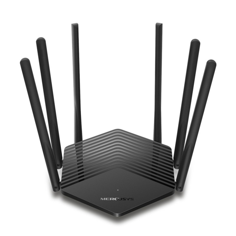 Usmerjevalnik brezžični MERCUSYS WiFi5 802.11ac AC1900 1300Mbit/s dualband 2xLAN 6x antena (MR50G) MERCUSYS Usmerjevalnik brezžični MERCUSYS WiFi5 802.11ac AC1900 1300Mbit/s dualband 2xLAN 6x antena (MR50G)