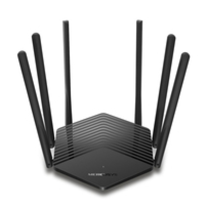 Usmerjevalnik brezžični MERCUSYS WiFi5 802.11ac AC1900 1300Mbit/s dualband 2xLAN 6x antena (MR50G) MERCUSYS Usmerjevalnik brezžični MERCUSYS WiFi5 802.11ac AC1900 1300Mbit/s dualband 2xLAN 6x antena (MR50G)