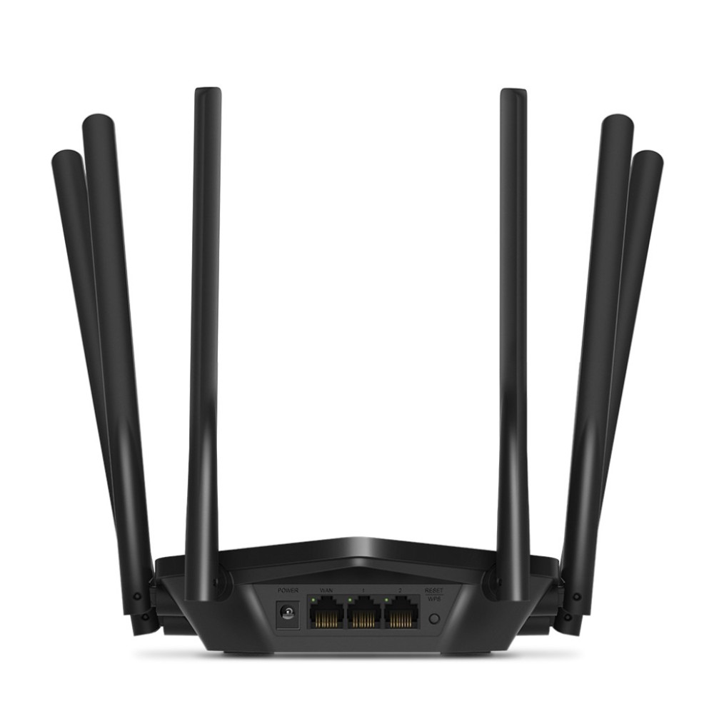 Usmerjevalnik brezžični MERCUSYS WiFi5 802.11ac AC1900 1300Mbit/s dualband 2xLAN 6x antena (MR50G) MERCUSYS Usmerjevalnik brezžični MERCUSYS WiFi5 802.11ac AC1900 1300Mbit/s dualband 2xLAN 6x antena (MR50G)