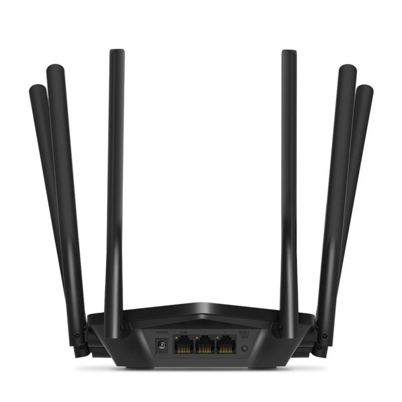 Usmerjevalnik brezžični MERCUSYS WiFi5 802.11ac AC1900 1300Mbit/s dualband 2xLAN 6x antena (MR50G) MERCUSYS Usmerjevalnik brezžični MERCUSYS WiFi5 802.11ac AC1900 1300Mbit/s dualband 2xLAN 6x antena (MR50G)