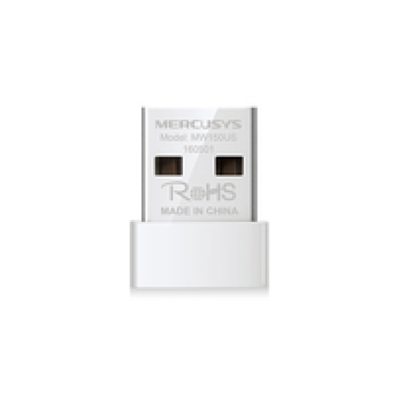 Brezžični mrežni adapter USB 2.0 MERCUSYS Nano WiFi4 802.11n N150 150Mbit/s Nano (MW150US) MERCUSYS Brezžični mrežni adapter USB 2.0 MERCUSYS Nano WiFi4 802.11n N150 150Mbit/s Nano (MW150US)