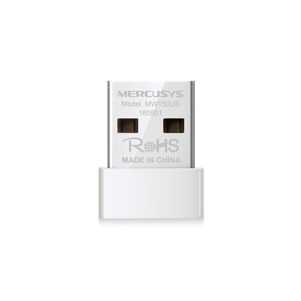 Brezžični mrežni adapter USB 2.0 MERCUSYS Nano WiFi4 802.11n N150 150Mbit/s Nano (MW150US) MERCUSYS Brezžični mrežni adapter USB 2.0 MERCUSYS Nano WiFi4 802.11n N150 150Mbit/s Nano (MW150US)