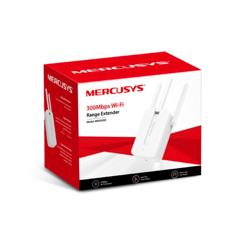 Razširitev brezžičnega omrežja MERCUSYS WiFi4 802.11n N300 300Mbit/s 3x antena (MW300RE) MERCUSYS Razširitev brezžičnega omrežja MERCUSYS WiFi4 802.11n N300 300Mbit/s 3x antena (MW300RE)