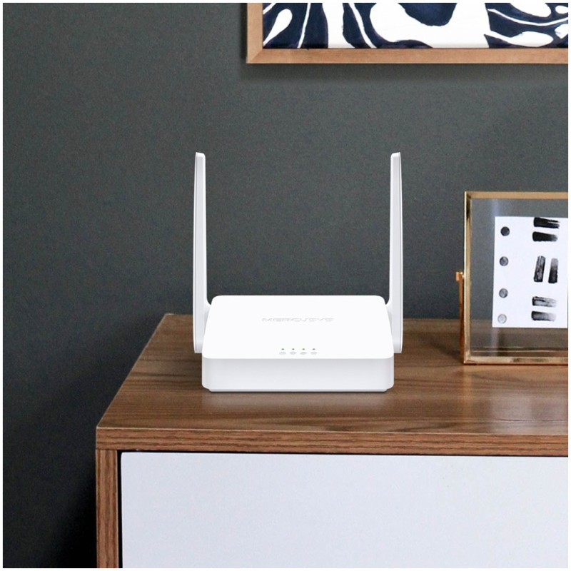 Usmerjevalnik brezžični MERCUSYS WiFi4 802.11n N300 300Mbit/s 3xLAN 2x antena (MW302R) MERCUSYS Usmerjevalnik brezžični MERCUSYS WiFi4 802.11n N300 300Mbit/s 3xLAN 2x antena (MW302R)