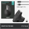 Miš brezžična + Bluetooth napredno ergonomska Logitech MX Vertical USB-C silent Unifying grafitna (910-005448) LOGITECH Miš brezžična + Bluetooth napredno ergonomska Logitech MX Vertical USB-C silent Unifying grafitna (910-005448)