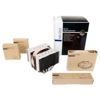 Zračni hladilnik Noctua NH-D15 - 24,6 dB 160mm rjava (NH-D15) Zračni hladilnik Noctua NH-D15 - 24,6 dB 160mm rjava (NH-D15)