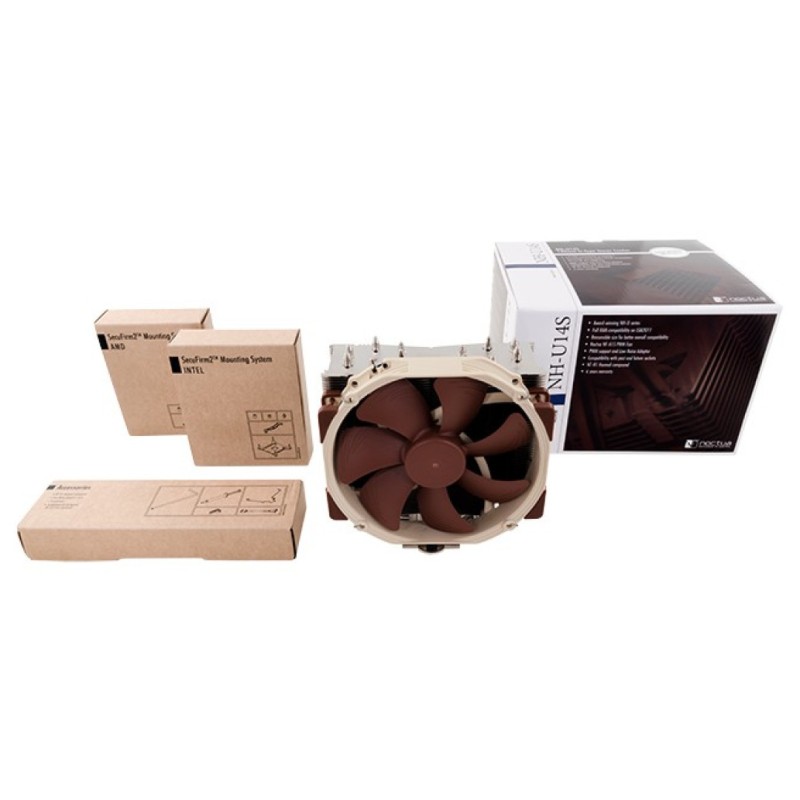 Zračni hladilnik Noctua NH-U14S - 24,6 dB 165mm rjava (NH-U14S) Noctua Zračni hladilnik Noctua NH-U14S - 24,6 dB 165mm rjava (NH-U14S)