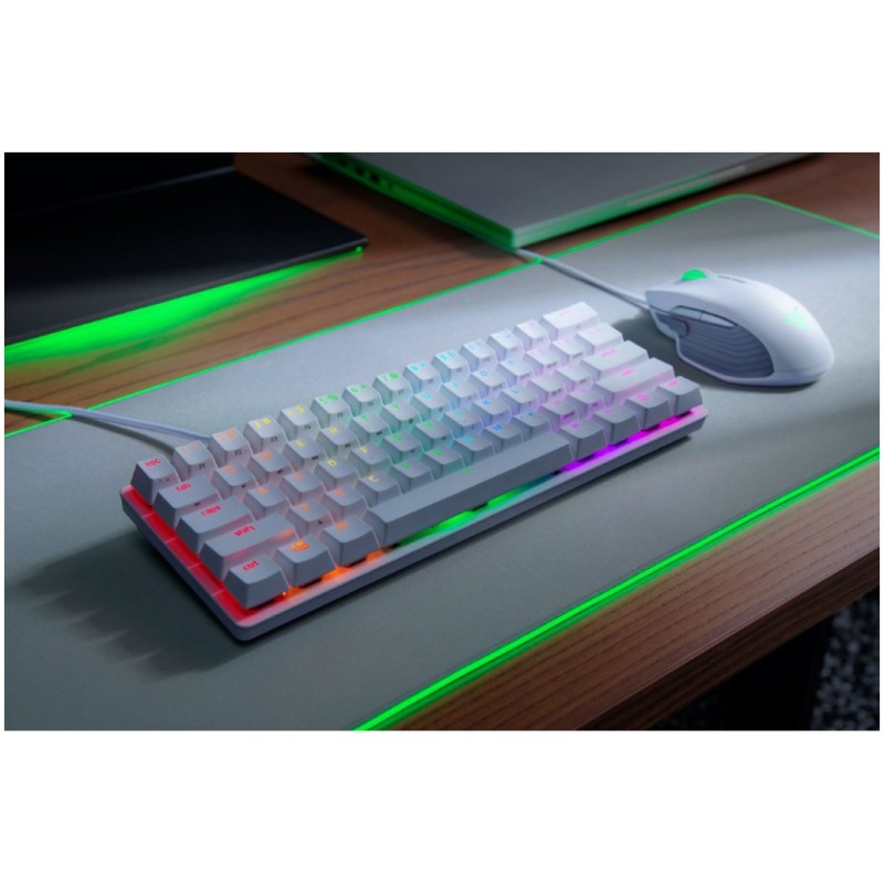 Gaming Tipkovnica Žična Razer Huntsman Mini Mercury US international | SLO gravura bela RGB Linear Optic Switch (RZ03-03390400-R3M1) Razer Gaming Tipkovnica Žična Razer Huntsman Mini Mercury US international | SLO gravura bela RGB Linear Optic Switch (RZ03-03390400-R3M1)
