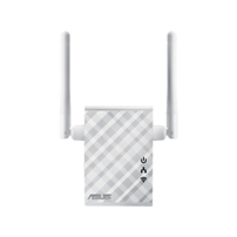 Razširitev brezžičnega omrežja Asus WiFi4 802.11n N300 300Mbit/s 1xRJ45 2x antena (RP-N12) ASUS Razširitev brezžičnega omrežja Asus WiFi4 802.11n N300 300Mbit/s 1xRJ45 2x antena (RP-N12)