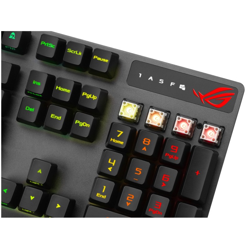 Tipkovnica Asus Gaming ROG Strix Scope RX RGB USB US QUERTY, SLO gravura (90MP0240-BKUA00) ASUS Tipkovnica Asus Gaming ROG Strix Scope RX RGB USB US QUERTY, SLO gravura (90MP0240-BKUA00)