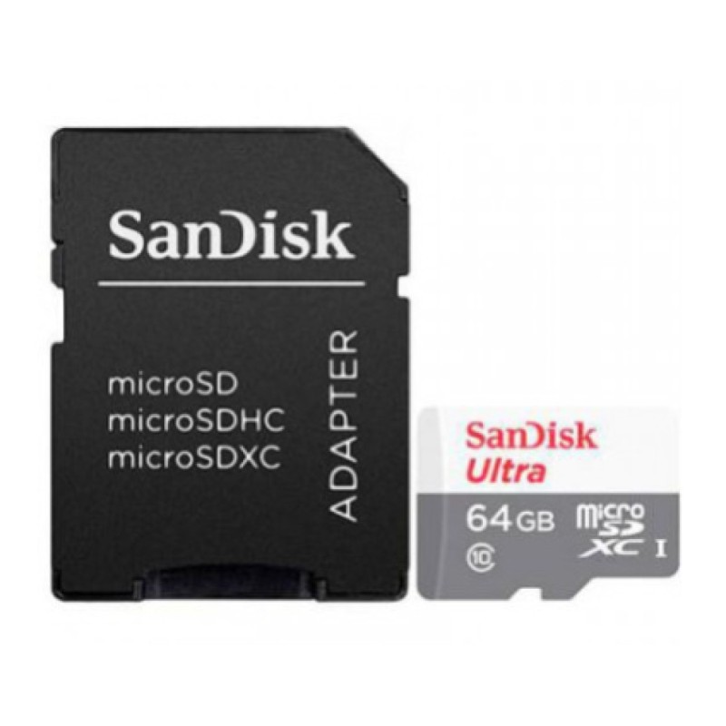 Spominska kartica SDXC-Micro 64GB Sandisk 100MB/s/UHS-I +adapter (SDSQUNR-064G-GN3MA) SANDISK Spominska kartica SDXC-Micro 64GB Sandisk 100MB/s/UHS-I +adapter (SDSQUNR-064G-GN3MA)