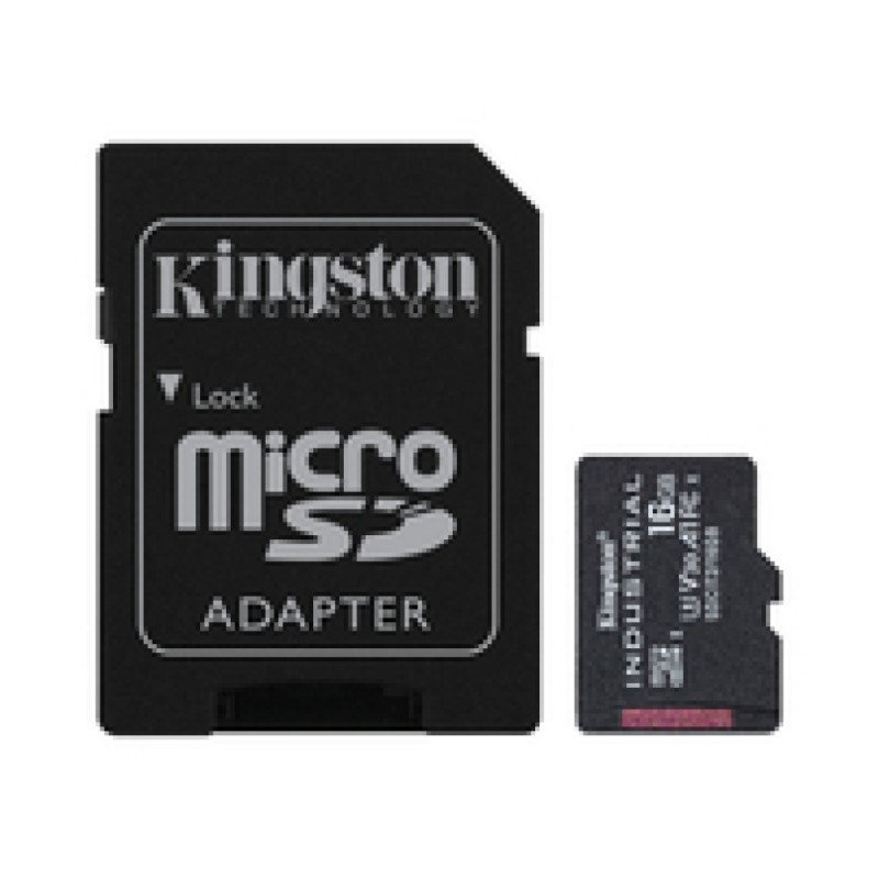 Spominska kartica SDHC-Micro 16GB Kingston - 100MB/s INDUSTRIAL C10 UHS-I, U3, V30 (SDCIT2/16GB) + adapter KINGSTON Spominska kartica SDHC-Micro 16GB Kingston - 100MB/s INDUSTRIAL C10 UHS-I, U3, V30 (SDCIT2/16GB) + adapter