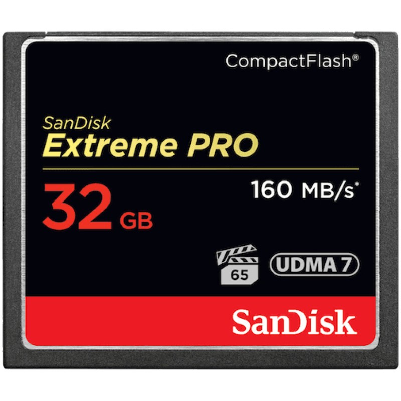 Spominska kartica Compact Flash 32GB Sandisk Extreme Pro 160MB/s/65MB/s (SDCFXPS-032G-X46) SANDISK Spominska kartica Compact Flash 32GB Sandisk Extreme Pro 160MB/s/65MB/s (SDCFXPS-032G-X46)