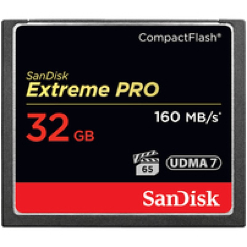 Spominska kartica Compact Flash 32GB Sandisk Extreme Pro 160MB/s/65MB/s (SDCFXPS-032G-X46) SANDISK Spominska kartica Compact Flash 32GB Sandisk Extreme Pro 160MB/s/65MB/s (SDCFXPS-032G-X46)
