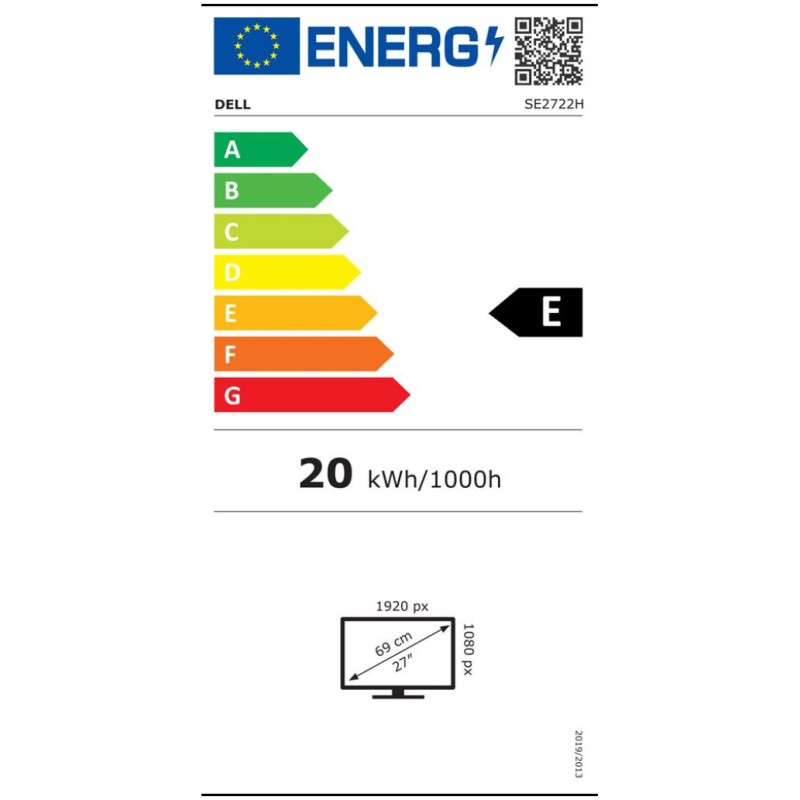 Monitor Dell 68,6 cm (27,0) SE2722H 1920x1080 75Hz IPS 4ms VGA HDMI 3H FreeSync Dell Monitor Dell 68,6 cm (27,0) SE2722H 1920x1080 75Hz IPS 4ms VGA HDMI 3H FreeSync