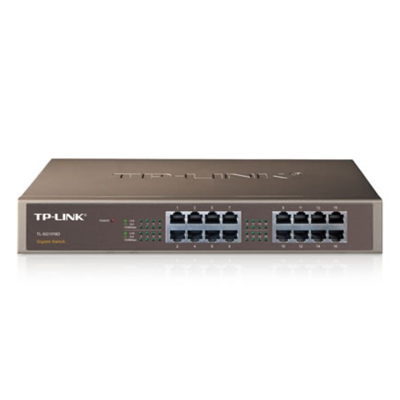 STIKALO 16-PORT TP-Link 100/1000 Rack (TL-SG1016D) TP-LINK STIKALO 16-PORT TP-Link 100/1000 Rack (TL-SG1016D)