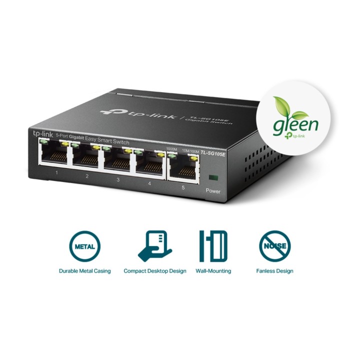 STIKALO 5-PORT TP-Link Easy Smart 100/1000 (TL-SG105E)